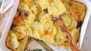 Gratin de panais et champignons